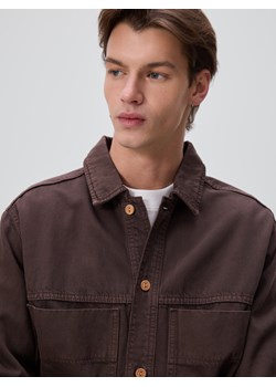 Reserved - Jeansowa koszula comfort fit - dark grey jeans ze sklepu Reserved w kategorii Koszule męskie - zdjęcie 188567072