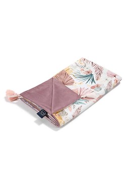 La Millou Dwustronny kocyk "Light Velvet - Boho Palms Lights" ze sklepu Limango Polska w kategorii Tekstylia - zdjęcie 188568274