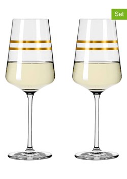RITZENHOFF Kieliszki (2 szt.) w kolorze złotym do białego wina - 400 ml ze sklepu Limango Polska w kategorii Naczynia - zdjęcie 188568421