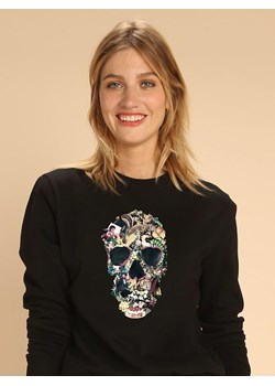 WOOOP Bluza "Vintage Skull" w kolorze czarnym ze sklepu Limango Polska w kategorii Bluzy damskie - zdjęcie 188568463