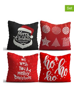 Colorful Cotton Poduszki (4 szt.) w kolorze czerwono-czarnym ze sklepu Limango Polska w kategorii Poduszki dekoracyjne - zdjęcie 188568652