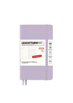 LEUCHTTURM1917 Kalendarz tygodniowy w kolorze lawendowym - 9 x 15 cm ze sklepu Limango Polska w kategorii Akcesoria biurowe - zdjęcie 188568781