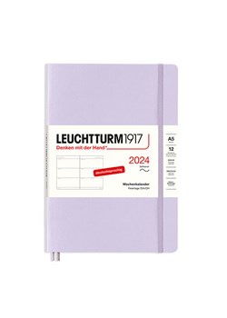 LEUCHTTURM1917 Kalendarz tygodniowy w kolorze lawendowym - 14,5 x 21 cm ze sklepu Limango Polska w kategorii Akcesoria biurowe - zdjęcie 188568793