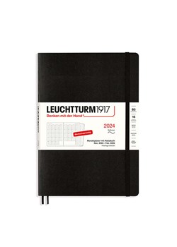 LEUCHTTURM1917 Planer miesięczny w kolorze czarnym - 17,8 x 25,4 cm ze sklepu Limango Polska w kategorii Akcesoria biurowe - zdjęcie 188568800