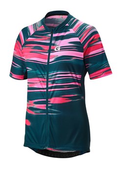 Gonso Koszulka kolarska "Copedello" w kolorze granatowo-różowym ze sklepu Limango Polska w kategorii Bluzki damskie - zdjęcie 188568854