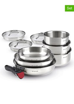 Brandt 10-częściowy zestaw w kolorze srebrnym ze sklepu Limango Polska w kategorii Garnki - zdjęcie 188569104