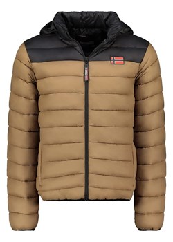 Geographical Norway Kurtka pikowana "Amigoglerc Hood" w kolorze jasnobrązowo-czarnym ze sklepu Limango Polska w kategorii Kurtki męskie - zdjęcie 188569662