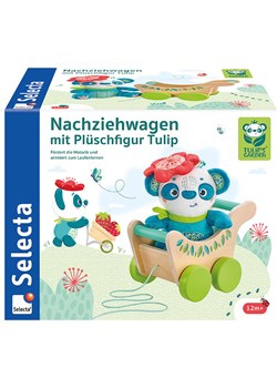 Selecta Wózek "Tulip" z pluszową figurką do ciągnięcia - 12 m+ ze sklepu Limango Polska w kategorii Zabawki - zdjęcie 188569673