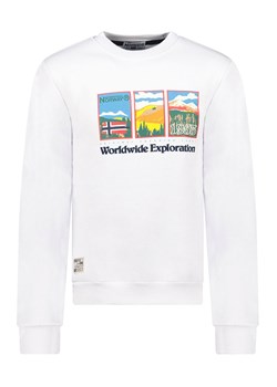 Geographical Norway Bluza "Giriver" w kolorze białym ze sklepu Limango Polska w kategorii Bluzy męskie - zdjęcie 188569833