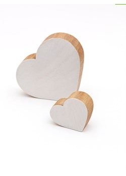 Samimi Stemple (2 szt.) "Heart" w kolorze jasnobrązowo-białym - 9 x 7 cm ze sklepu Limango Polska w kategorii Zabawki - zdjęcie 188571080