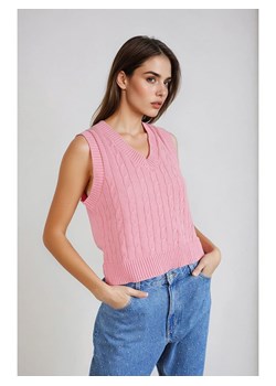 Monki Bezrękawnik w kolorze jasnoróżowym ze sklepu Limango Polska w kategorii Swetry damskie - zdjęcie 188571340