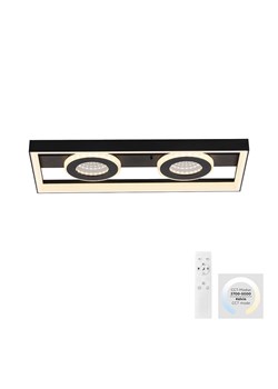 Paul Neuhaus Lampa sufitowa LED w kolorze czarnym - 45 x 20 x 6,2 cm ze sklepu Limango Polska w kategorii Oświetlenie - zdjęcie 188571654