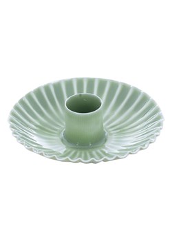 Overbeck and Friends Świecznik "Nelly" w kolorze oliwkowym - 3 x Ø 9,5 cm ze sklepu Limango Polska w kategorii Świeczniki - zdjęcie 188571700