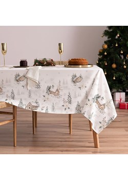 Mint Rugs Obrus "Christmas Ralphie" w kolorze biało-zielono-jasnobrązowym ze sklepu Limango Polska w kategorii Obrusy i bieżniki - zdjęcie 188571832