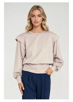 Nife Bluza w kolorze beżowym ze sklepu Limango Polska w kategorii Bluzy damskie - zdjęcie 188572082