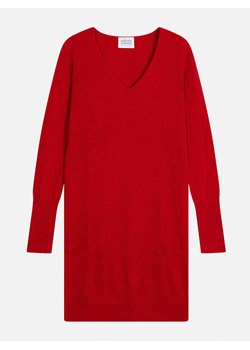AUTHENTIC CASHMERE Kaszmirowa sukienka "Capelet" w kolorze czerwonym ze sklepu Limango Polska w kategorii Sukienki - zdjęcie 188572330
