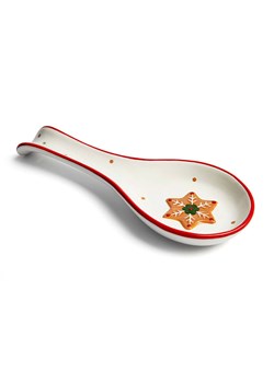 Trendy Kitchen by EXCÉLSA Podstawka "Wonderful Ginger" w kolorze biało-czerwonym pod łyżkę - 26 x 3 cm ze sklepu Limango Polska w kategorii Akcesoria kuchenne - zdjęcie 188572362