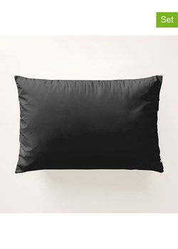 Pierre Cardin Perkalowe poszewki (2 szt.) w kolorze antracytowym na poduszkę ze sklepu Limango Polska w kategorii Poduszki dekoracyjne - zdjęcie 188572423