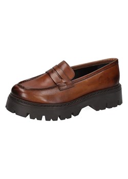 MELVIN &amp; HAMILTON Skórzane mokasyny "Thelia 7" w kolorze brązowym ze sklepu Limango Polska w kategorii Mokasyny damskie - zdjęcie 188573262