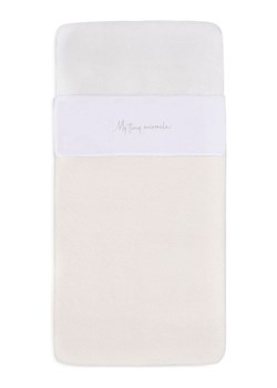 Jollein Prześcieradło "My Tiny Miracle" w kolorze kremowo-oliwkowym - 150 x 120 cm ze sklepu Limango Polska w kategorii Pościel dziecięca - zdjęcie 188574350