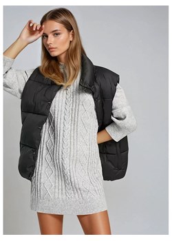 Monki Sukienka dzianinowa w kolorze szarym ze sklepu Limango Polska w kategorii Swetry damskie - zdjęcie 188574404