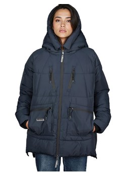Geographical Norway Płaszcz pikowany "Badaboum" w kolorze granatowym ze sklepu Limango Polska w kategorii Kurtki damskie - zdjęcie 188575343