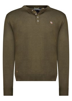 Geographical Norway Sweter "Fraser" w kolorze khaki ze sklepu Limango Polska w kategorii Swetry męskie - zdjęcie 188575533