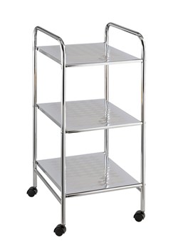 Wenko Regał łazienkowy "Sando" w kolorze srebrnym - 32 x 71 x 36,5 cm ze sklepu Limango Polska w kategorii Regały i witryny - zdjęcie 188576200