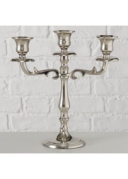 Boltze Świecznik "Varas" w kolorze srebrnym - wys. 26 cm ze sklepu Limango Polska w kategorii Świeczniki - zdjęcie 188576273