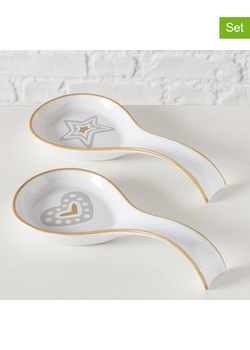 Boltze Podstawki (2 szt.) "Bakery" w kolorze biało-beżowym pod łyżki - dł. 22,7 cm ze sklepu Limango Polska w kategorii Naczynia - zdjęcie 188576290