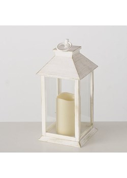 Boltze Lampion LED "Henrietta" w kolorze białym - wys. 30 cm ze sklepu Limango Polska w kategorii Świeczniki - zdjęcie 188576380