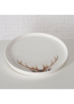 Boltze Talerzyk deserowy "Aspen" w kolorze biało-brązowym - Ø 20,5 cm ze sklepu Limango Polska w kategorii Naczynia - zdjęcie 188576413