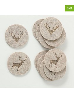 Boltze Podkładki stołowe (12 szt.) "Tjark" w kolorze beżowym ze sklepu Limango Polska w kategorii Akcesoria kuchenne - zdjęcie 188576420