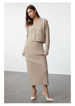 trendyol 2-częściowy zestaw w kolorze beżowym ze sklepu Limango Polska w kategorii Swetry damskie - zdjęcie 188576450