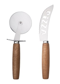 Alpina 2-częściowy zestaw w kolorze jasnobrązowym do pizzy ze sklepu Limango Polska w kategorii Noże kuchenne - zdjęcie 188576682