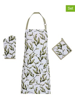 Sauter 3-częściowy zestaw w kolorze biało-zielonym ze sklepu Limango Polska w kategorii Ścierki kuchenne - zdjęcie 188576744
