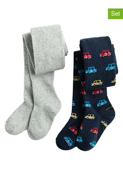 COOL CLUB Rajstopy (2 pary) w kolorze szaro-granatowym ze sklepu Limango Polska w kategorii Rajstopy dziecięce - zdjęcie 188576992