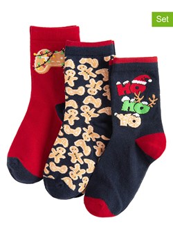COOL CLUB Skarpety (3 pary) w kolorze czerwono-granatowym ze sklepu Limango Polska w kategorii Skarpetki dziecięce - zdjęcie 188577004