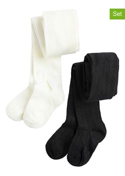 COOL CLUB Rajstopy (2 pary) w kolorze kremowym i czarnym ze sklepu Limango Polska w kategorii Rajstopy dziecięce - zdjęcie 188577010