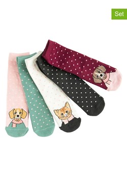 COOL CLUB Skarpety (5 par) w kolorze biało-czerwono-jasnoróżowym ze sklepu Limango Polska w kategorii Skarpetki dziecięce - zdjęcie 188577030