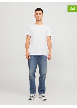 Jack &amp; Jones Koszulki (3 szt.) "Jjeorganic" w kolorze czarno-białym ze sklepu Limango Polska w kategorii T-shirty męskie - zdjęcie 188577944