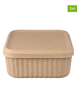 Blomus Pojemniki (2 szt.) "Redo" w kolorze beżowym - 32 x 15 cm ze sklepu Limango Polska w kategorii Pojemniki kuchenne - zdjęcie 188578132