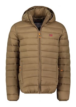 Geographical Norway Kurtka pikowana "Amigolor" w kolorze szarobrązowym ze sklepu Limango Polska w kategorii Kurtki męskie - zdjęcie 188578230