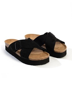 BACKSUN Klapki "Los Angeles" w kolorze czarnym ze sklepu Limango Polska w kategorii Klapki damskie - zdjęcie 188579260