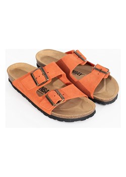 Sunbay Skórzane klapki w kolorze pomarańczowym ze sklepu Limango Polska w kategorii Klapki damskie - zdjęcie 188580230