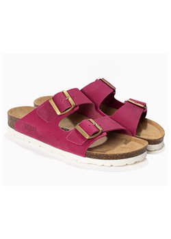 Sunbay Skórzane klapki "Trefle" w kolorze różowym ze sklepu Limango Polska w kategorii Klapki damskie - zdjęcie 188580704