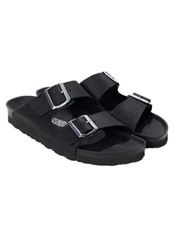 Sunbay Skórzane klapki "Trefle" w kolorze czarnym ze sklepu Limango Polska w kategorii Klapki damskie - zdjęcie 188580724