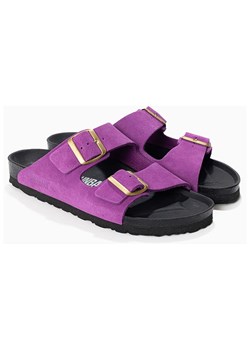 Sunbay Skórzane klapki "Trefle" w kolorze fioletowym ze sklepu Limango Polska w kategorii Klapki damskie - zdjęcie 188580754