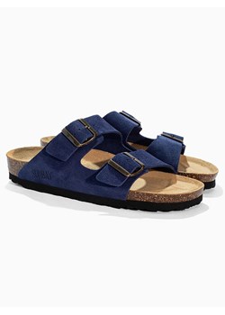 Sunbay Skórzane klapki "Trefle" w kolorze granatowym ze sklepu Limango Polska w kategorii Klapki damskie - zdjęcie 188580774