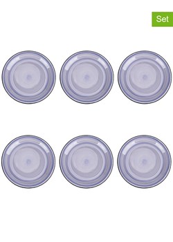 Villa d´Este Talerze obiadowe (6 szt.) "5 Toni" w kolorze niebieskim - Ø 27 cm ze sklepu Limango Polska w kategorii Naczynia - zdjęcie 188581373